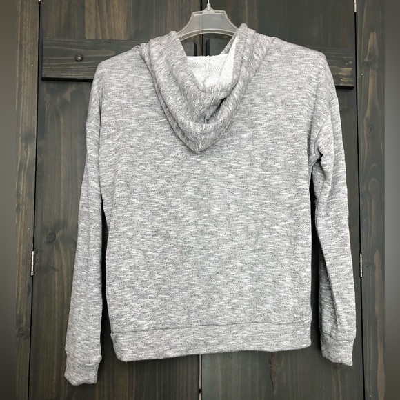 Forever 21 grey exercise long sleeve hooded sweatshirt - Picture 2 of 7